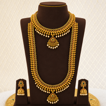 Emerald Pearl Bridal Combo Set