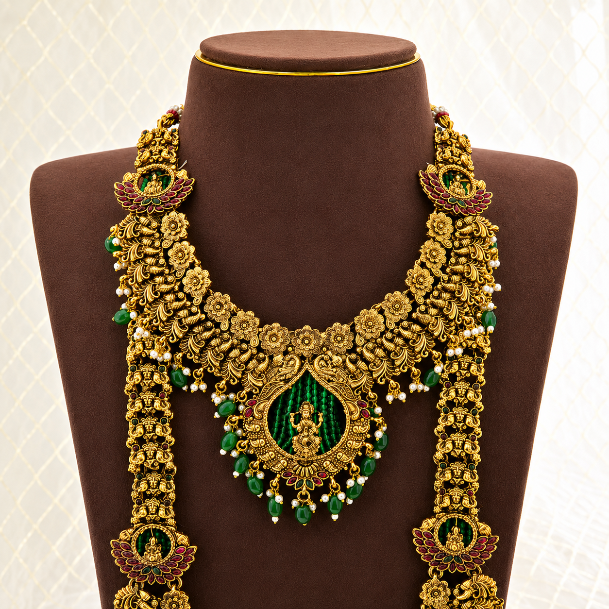 Emerald Lakshmi Bridal Combo Set