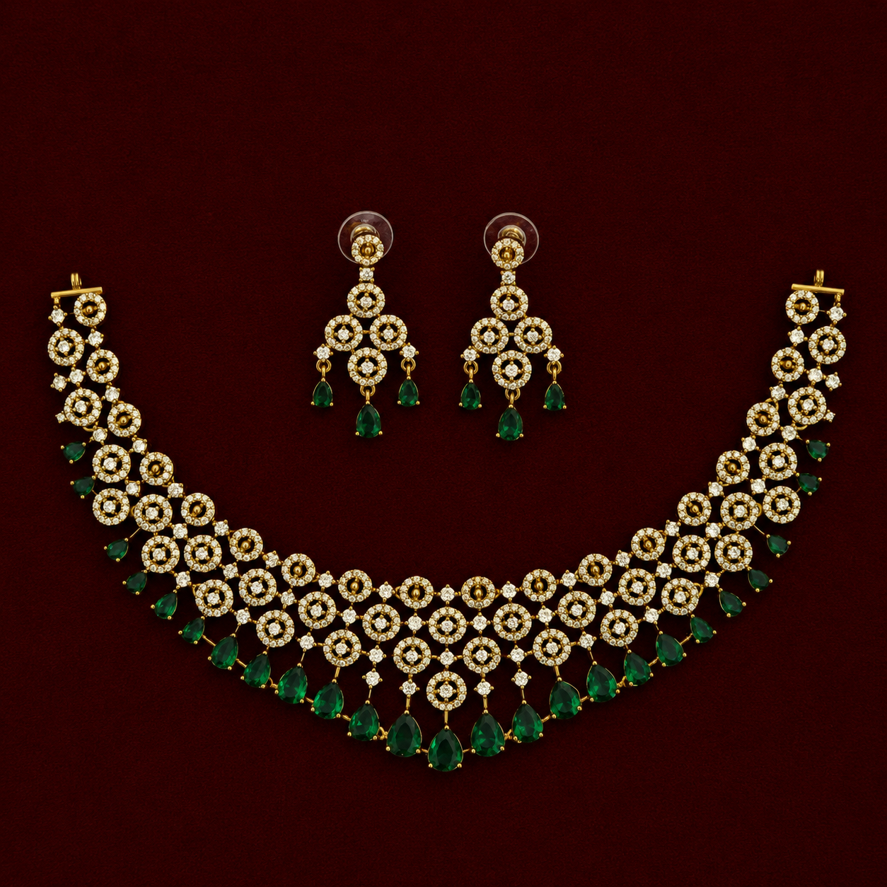 The Emerald Heirloom Choker Set