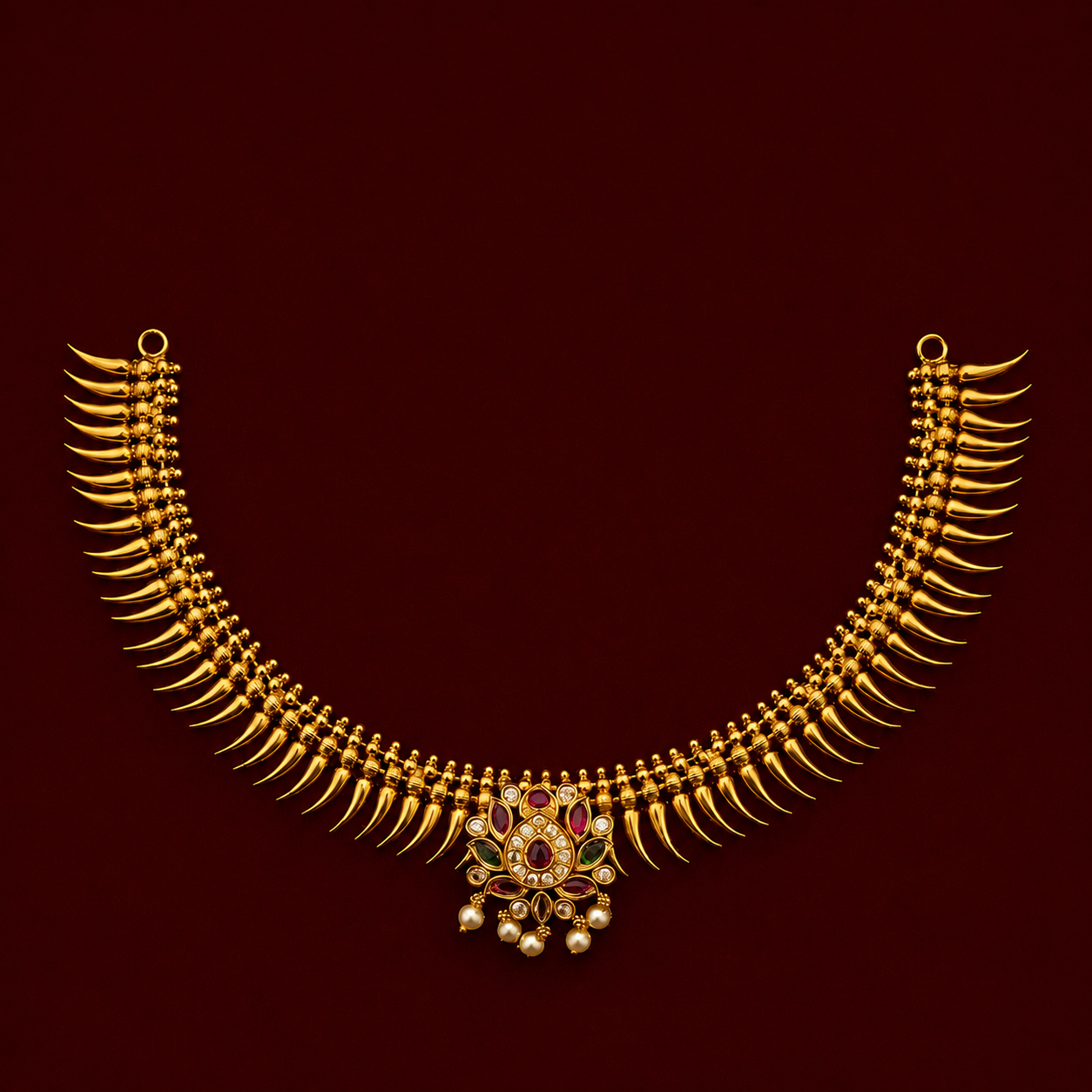 Kemp CZ Spike Necklace Set