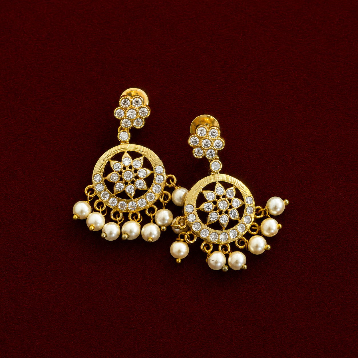 Pearl Drop AD Attigai Neckset