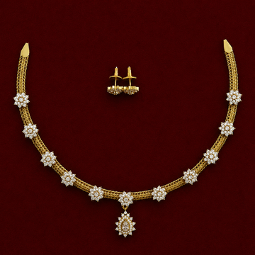 Celestial Bloom CZ Necklace Set