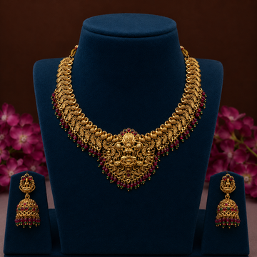 Mahalakshmi Antique Temple Haram Set