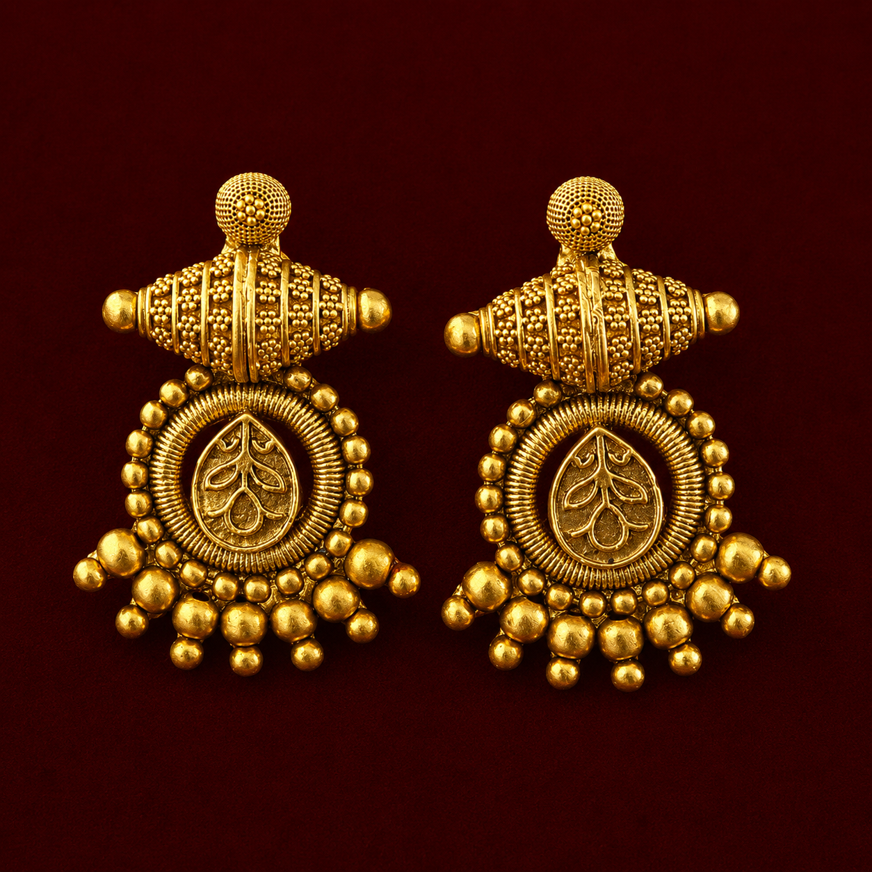 Antique Peacock Temple Choker Set