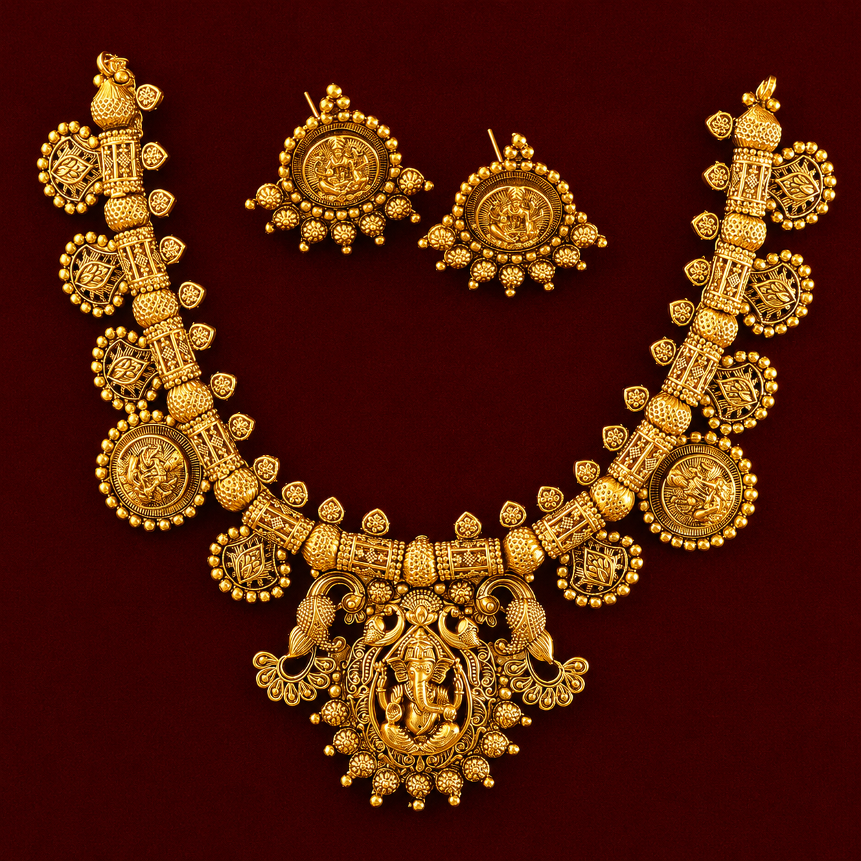 Antique Ganesha Temple Set