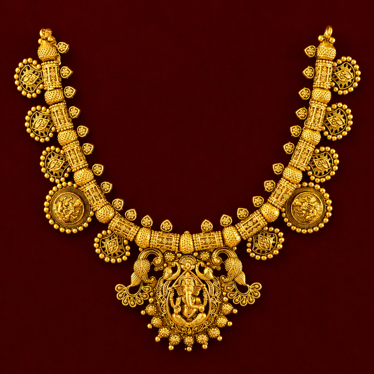 Antique Ganesha Temple Set