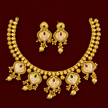 Antique Meenakari Choker Set