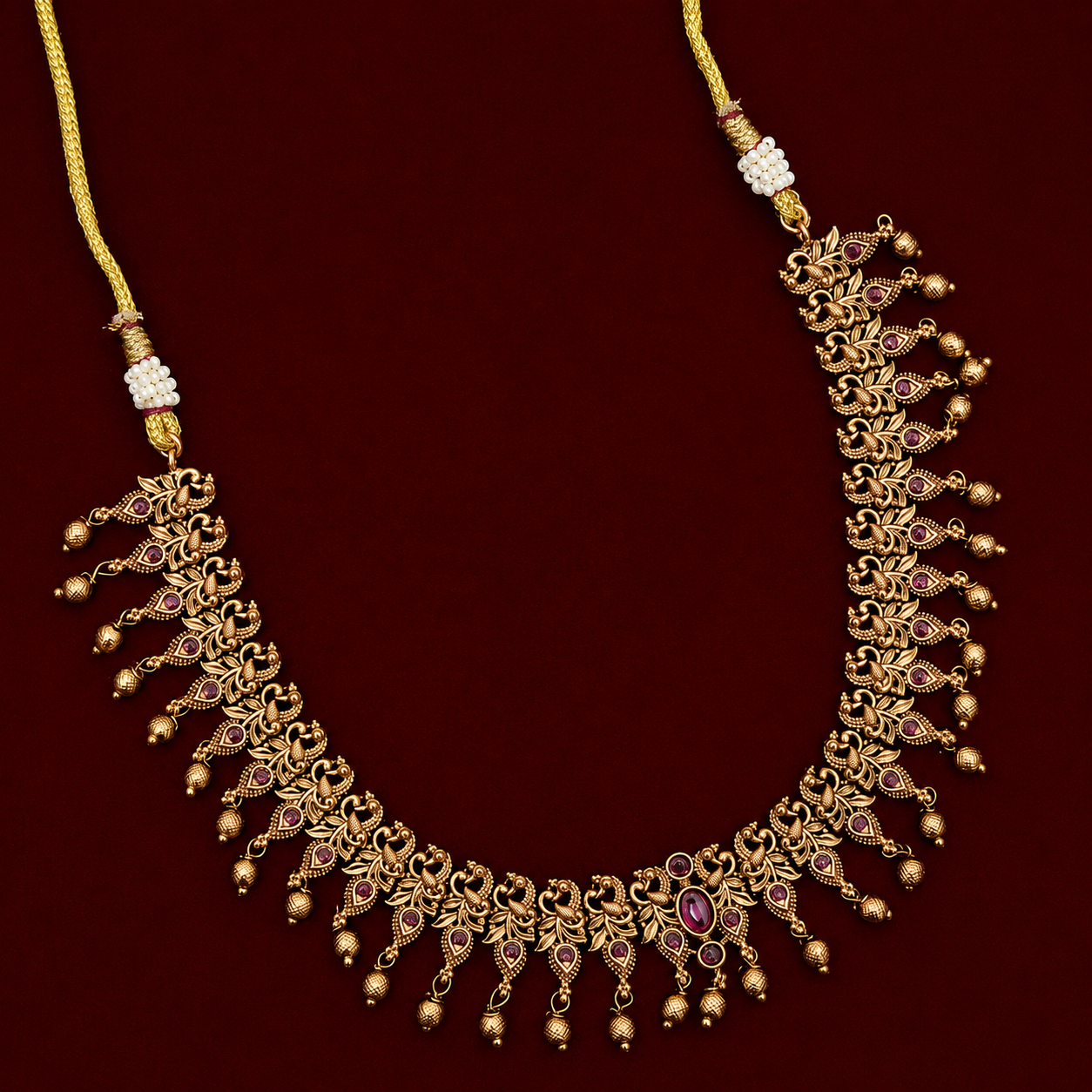 Ruby Drape Neckpiece