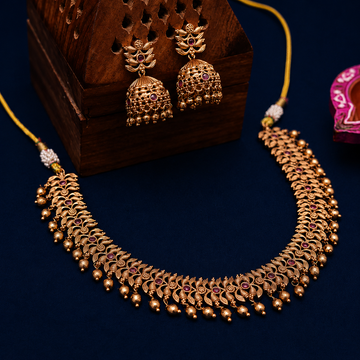 Antique Ruby Vine Necklace