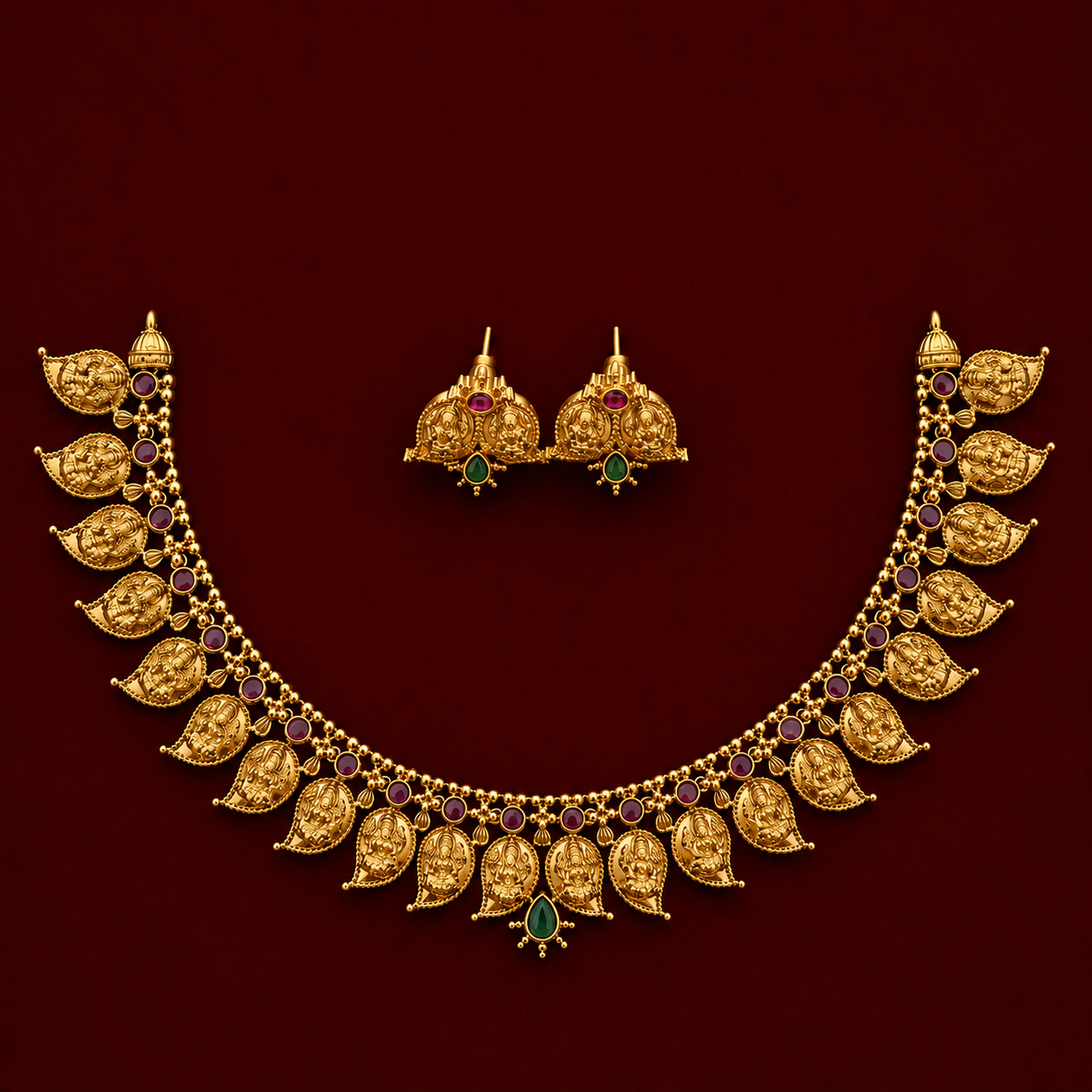 Lakshmi Paisely Necklace Set