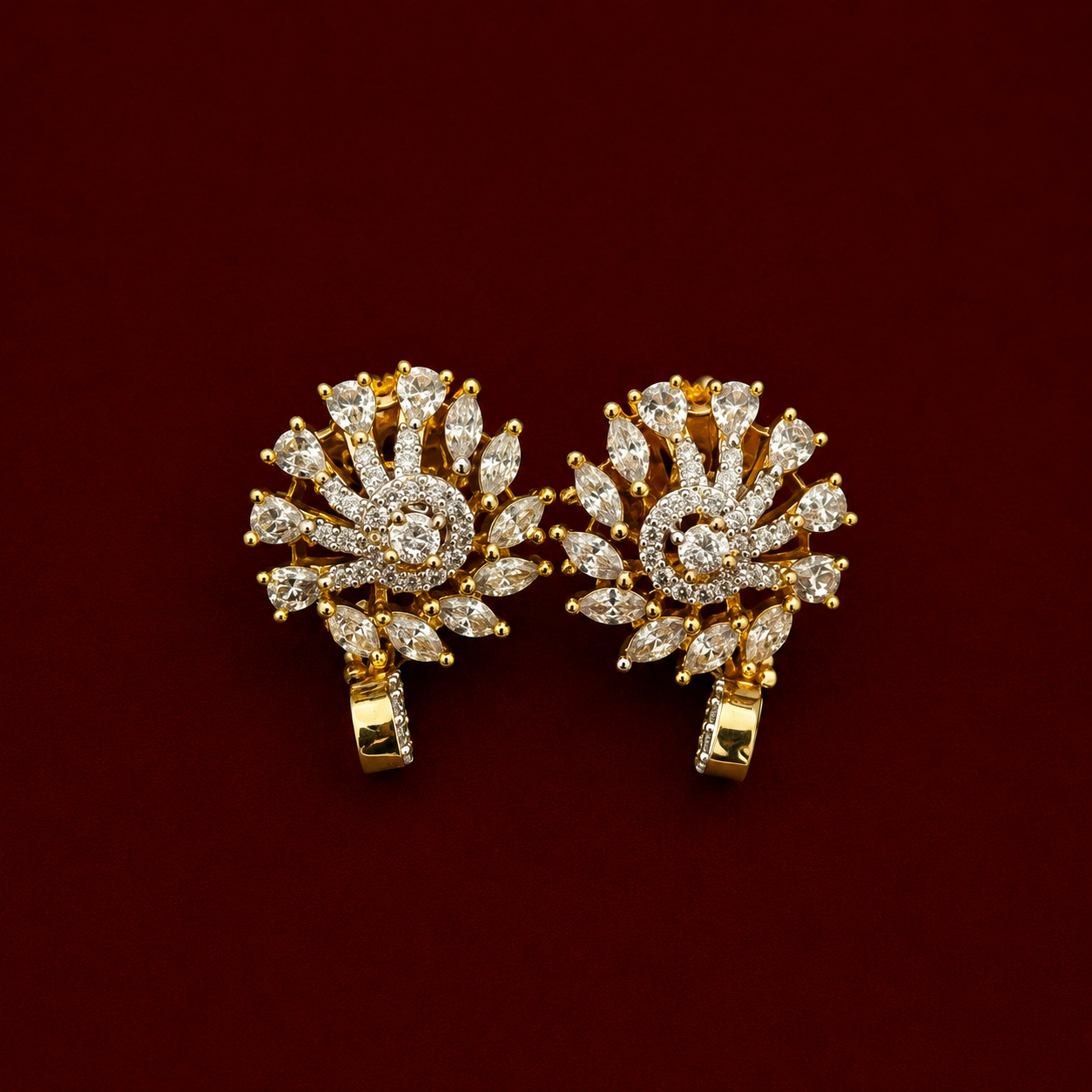 Peacock CZ Pendant Set