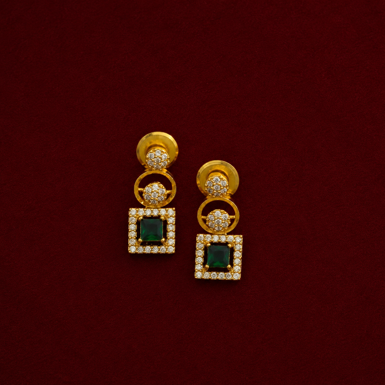 Emerald Geometric CZ Set
