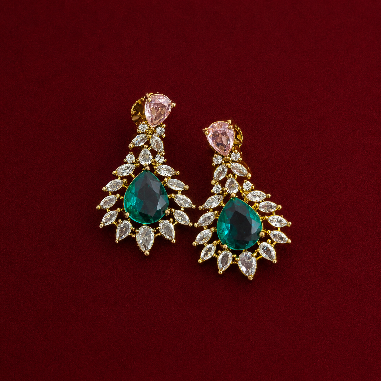 Blush Emerald CZ Set