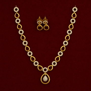 Celestial Teardrop CZ Necklace Set