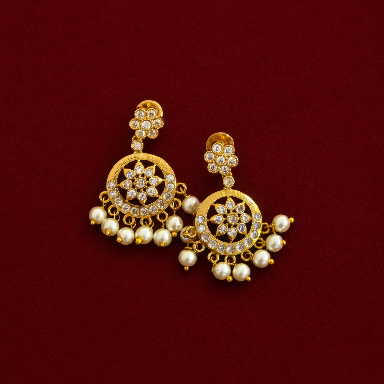 Pearl Drop AD Attigai Neckset