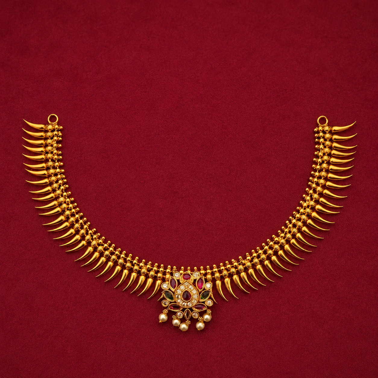 Kemp CZ Spike Necklace Set