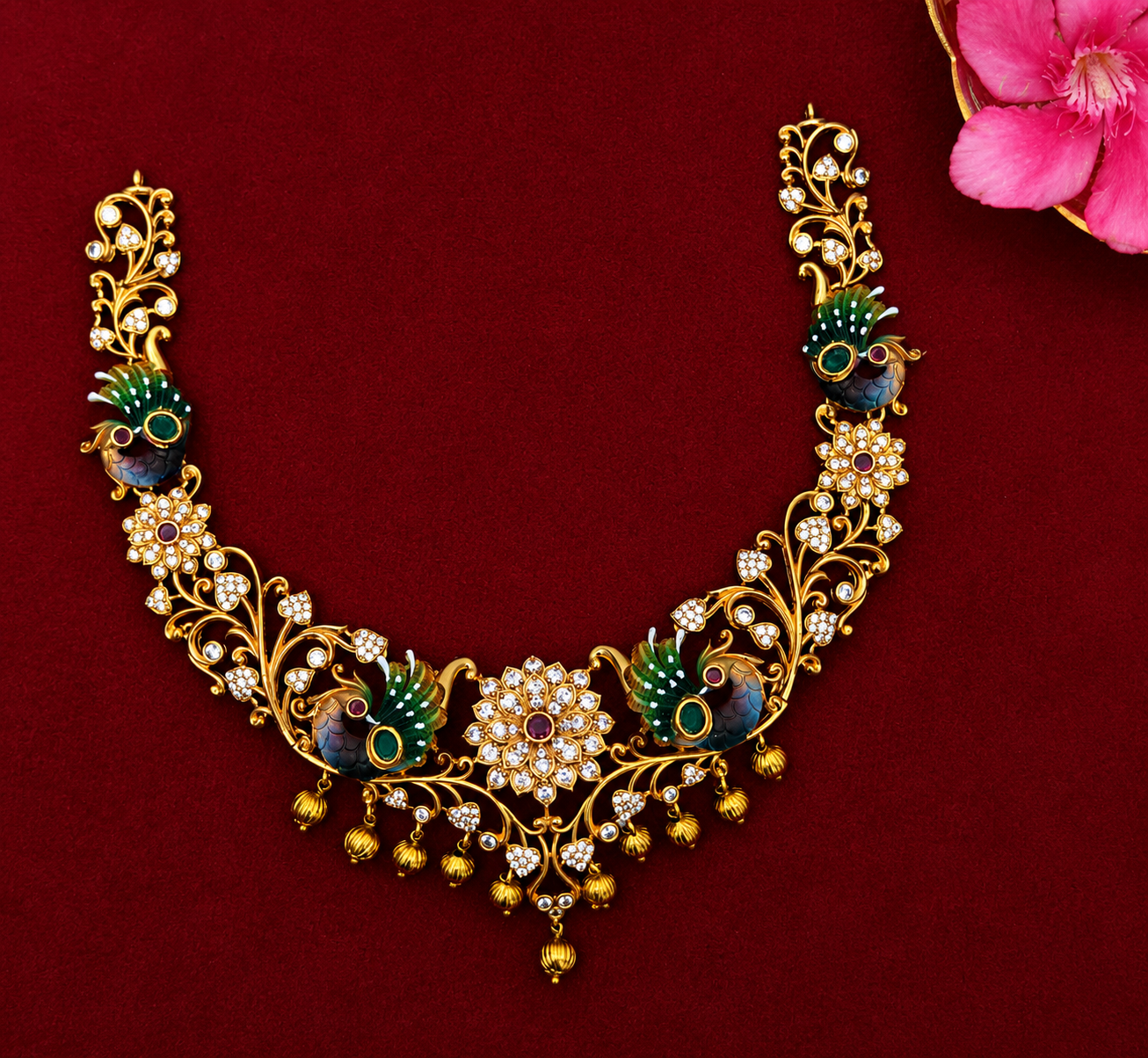 Emerald Royale Victorian Necklace Set