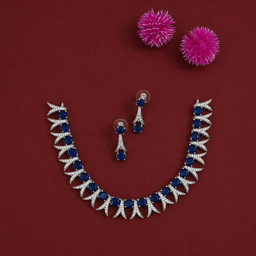 Sapphire Crescent AD Neckpiece