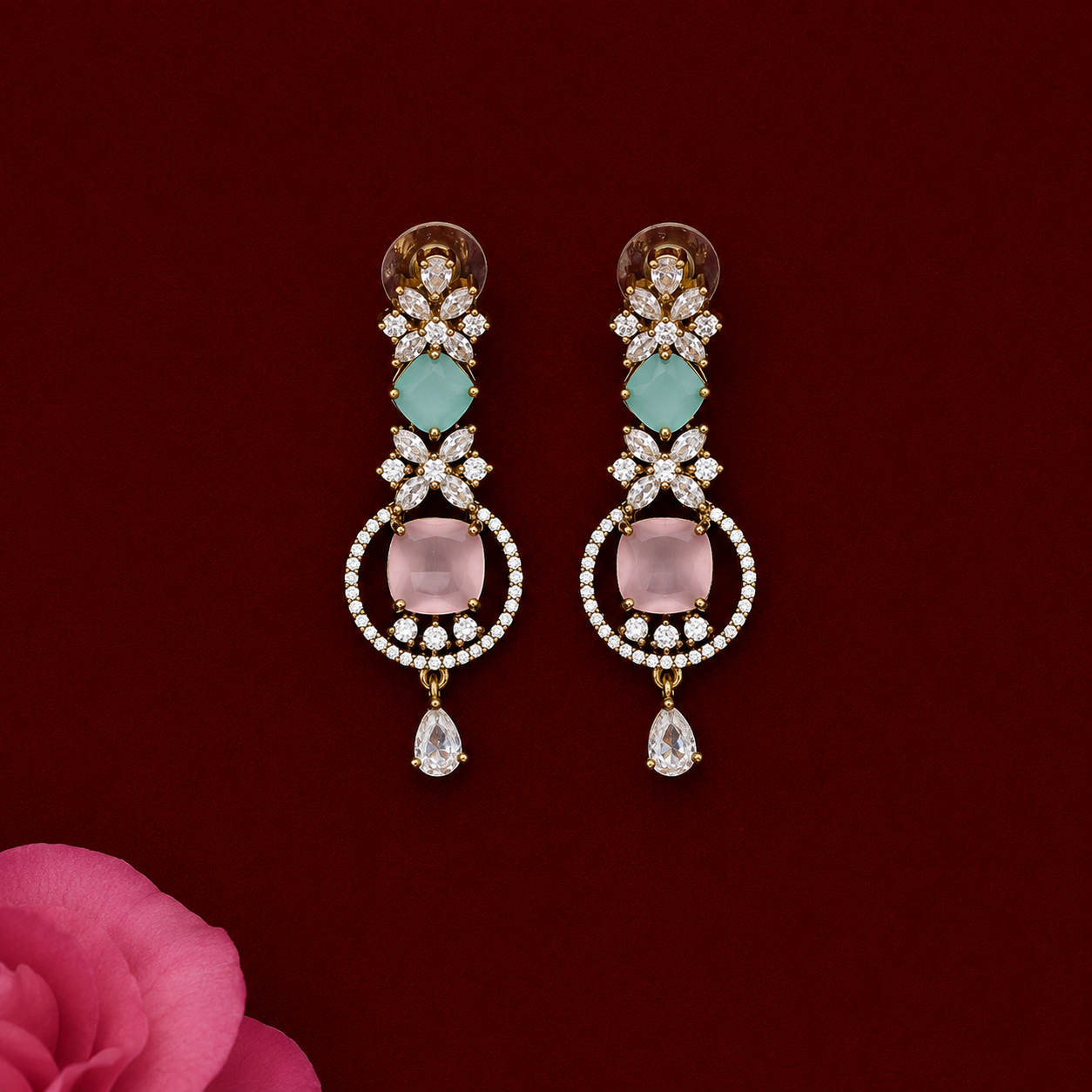 Opaline Blossom Neckpiece