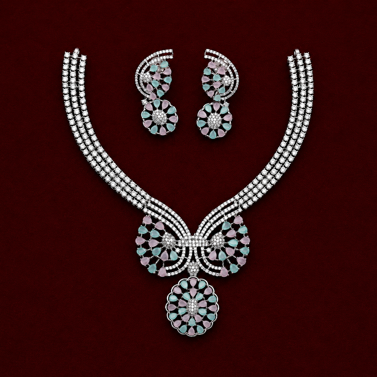 Royal Ivy Zircon Necklace