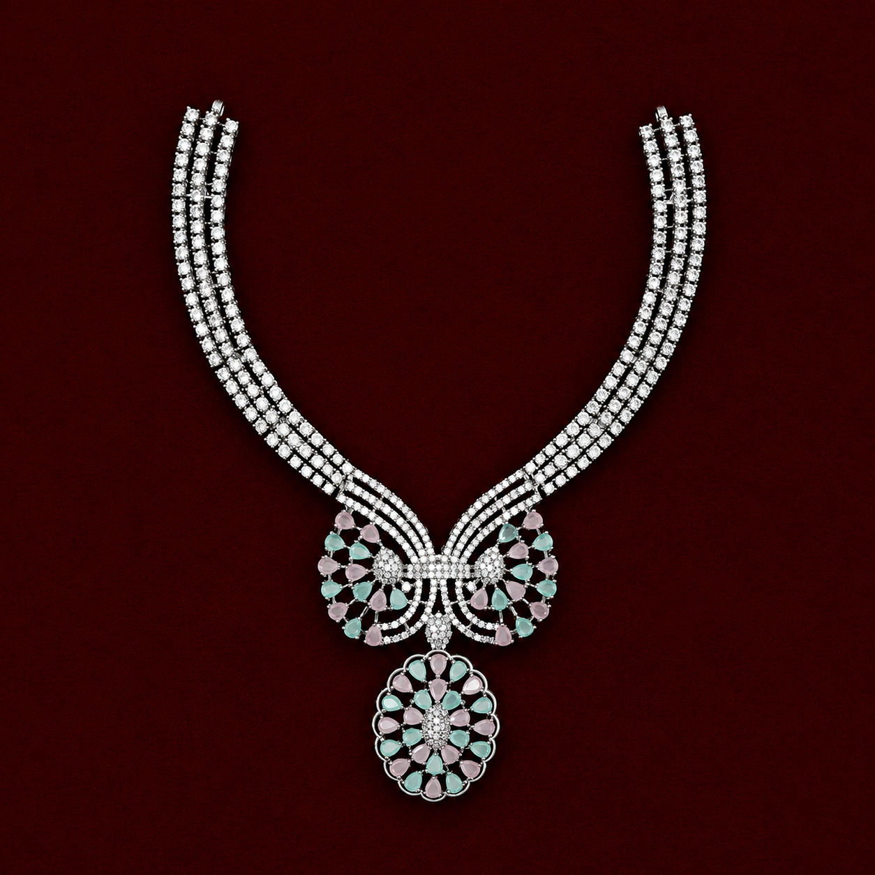 Royal Ivy Zircon Necklace