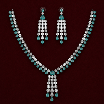 Premium Pastel Green Zircon Necklace