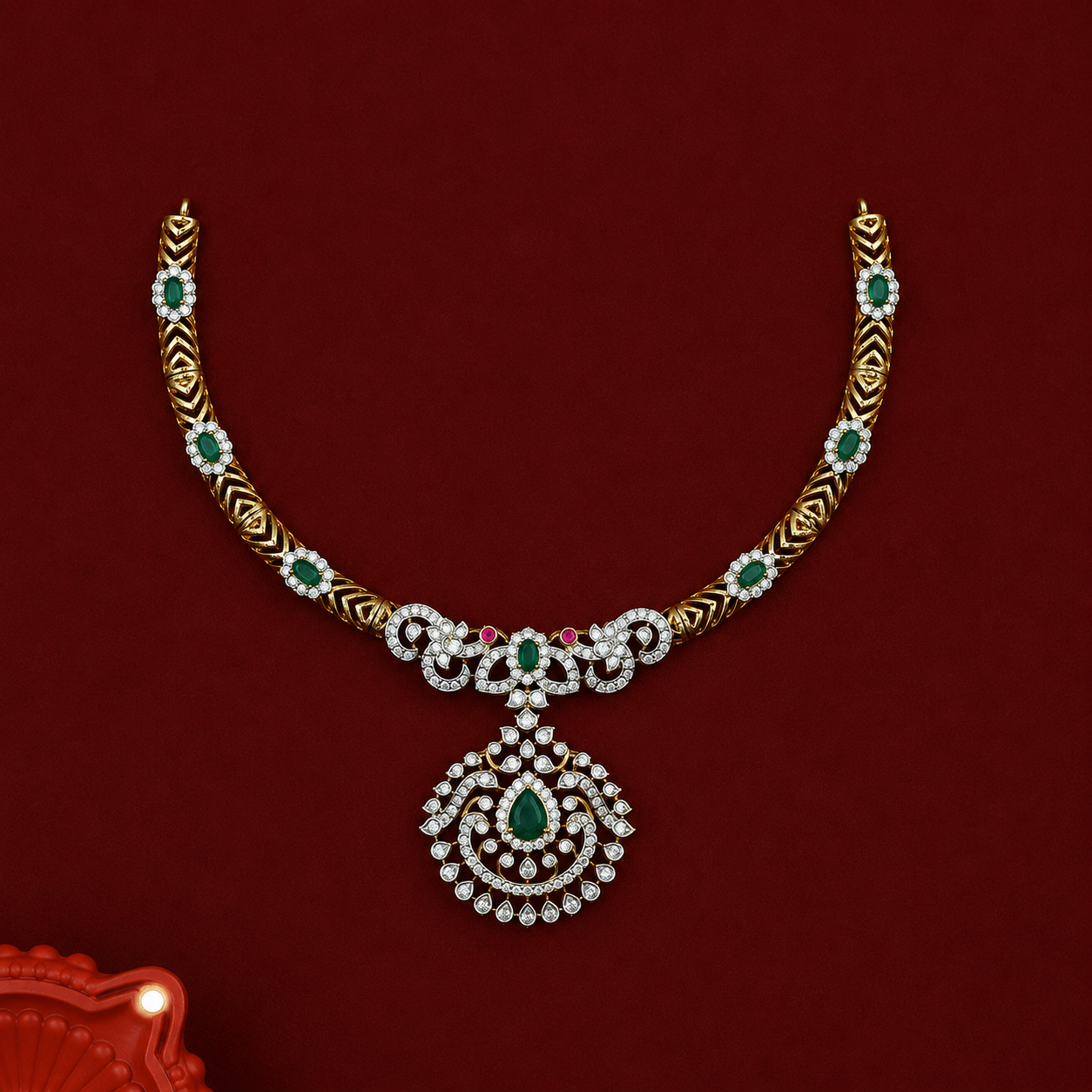 Emerald Cascade Necklace