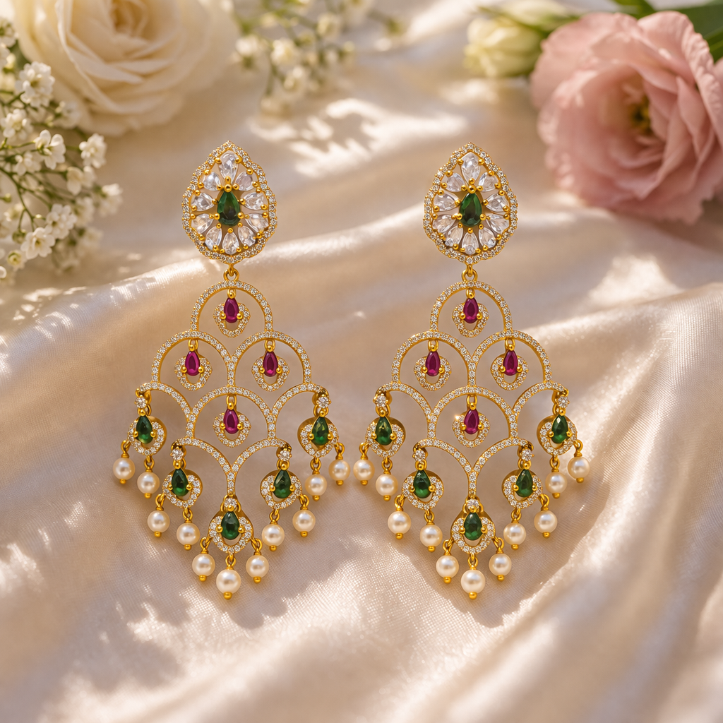 Ruby Emerald Ad Chandelier
