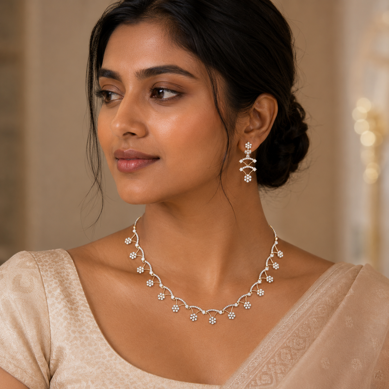 Trinity Zircon Neckpiece