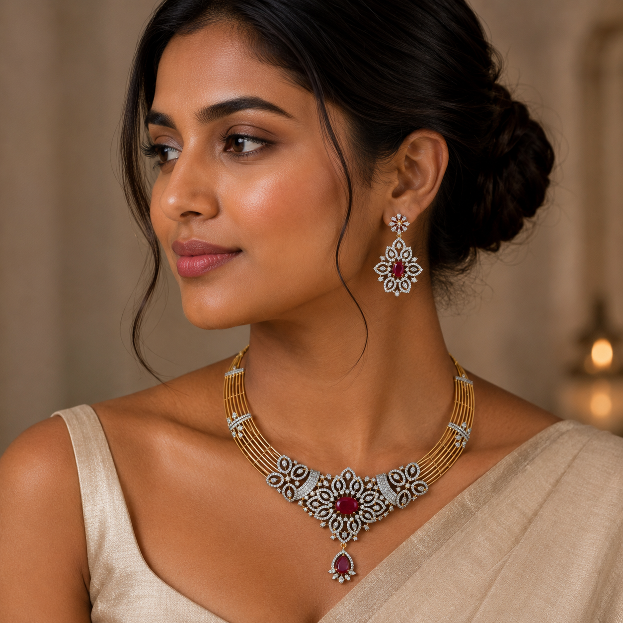 Royal Ruby Hasli Necklace