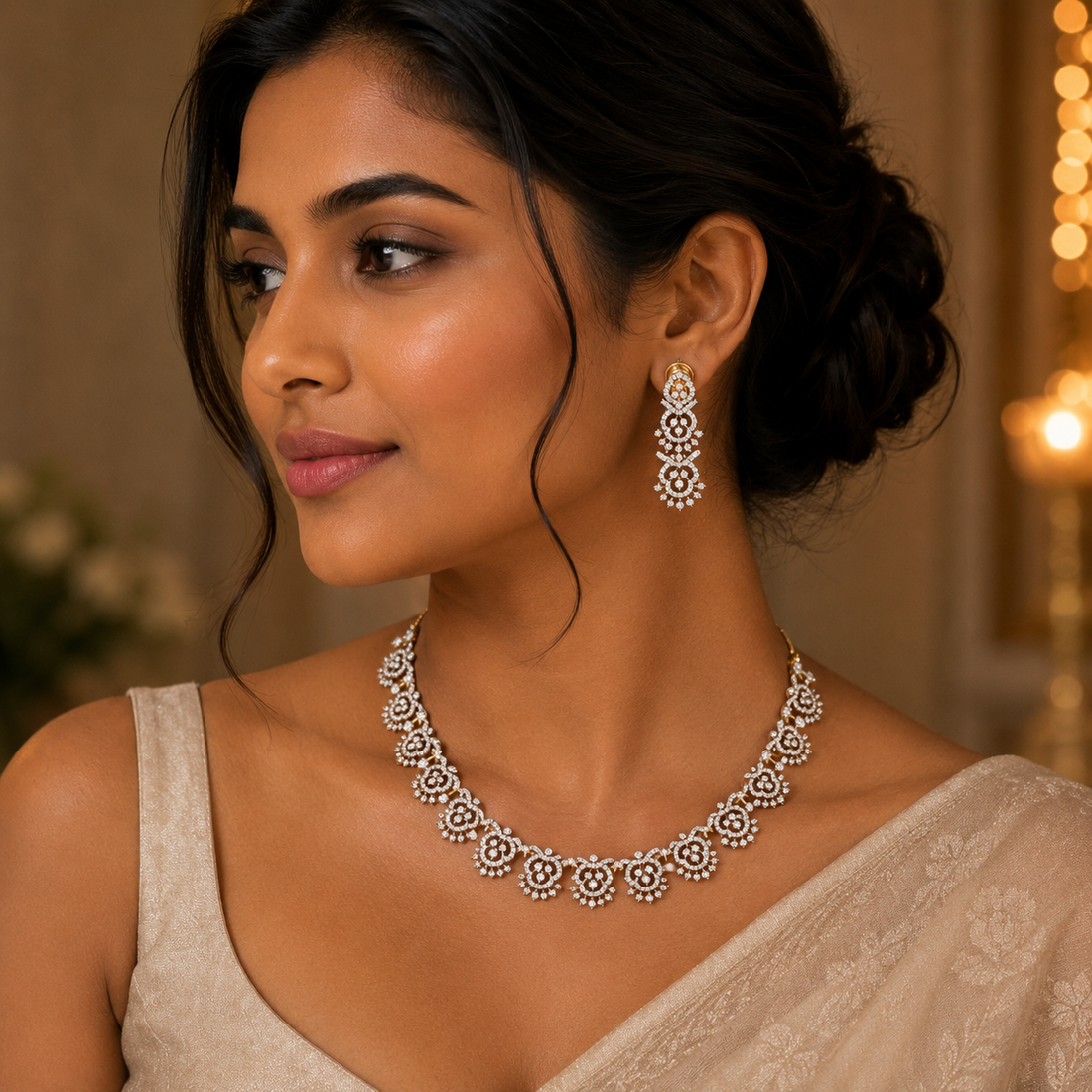 Snow Blossom Necklace