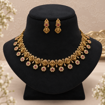 Temple Floral Necklace Set