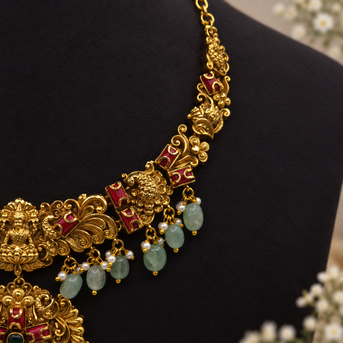 Lakshmi Temple Necklace Set