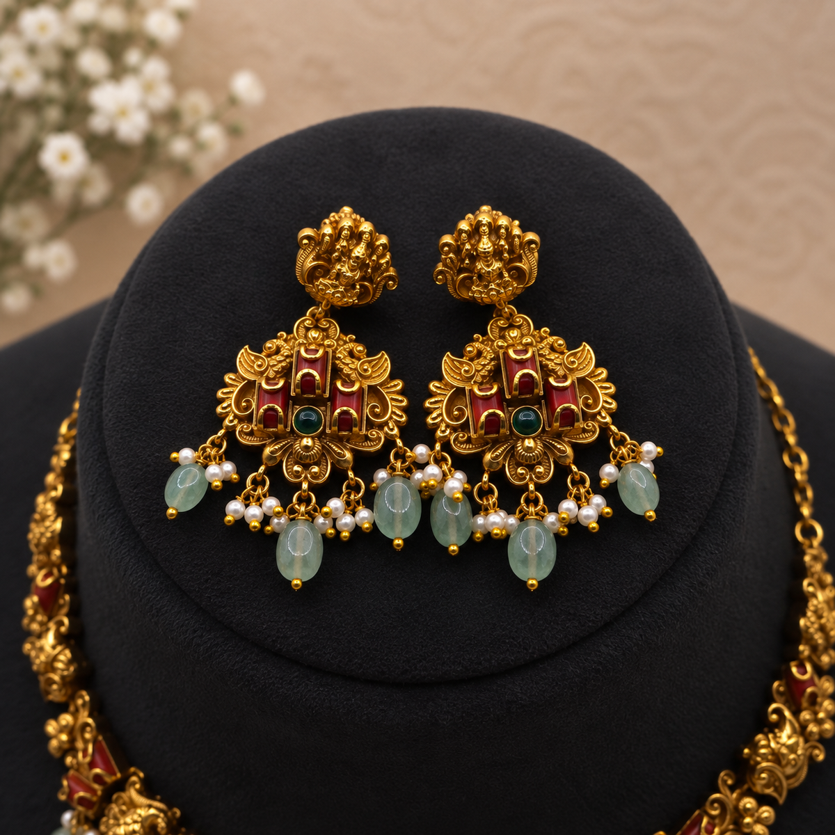 Lakshmi Temple Necklace Set