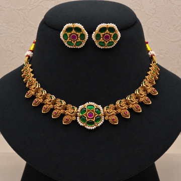 Green Floral Temple Set