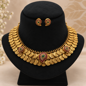 Antique Coin Lakshmi Necklace Set