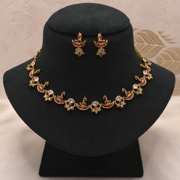 Peacock Floral Necklace Set