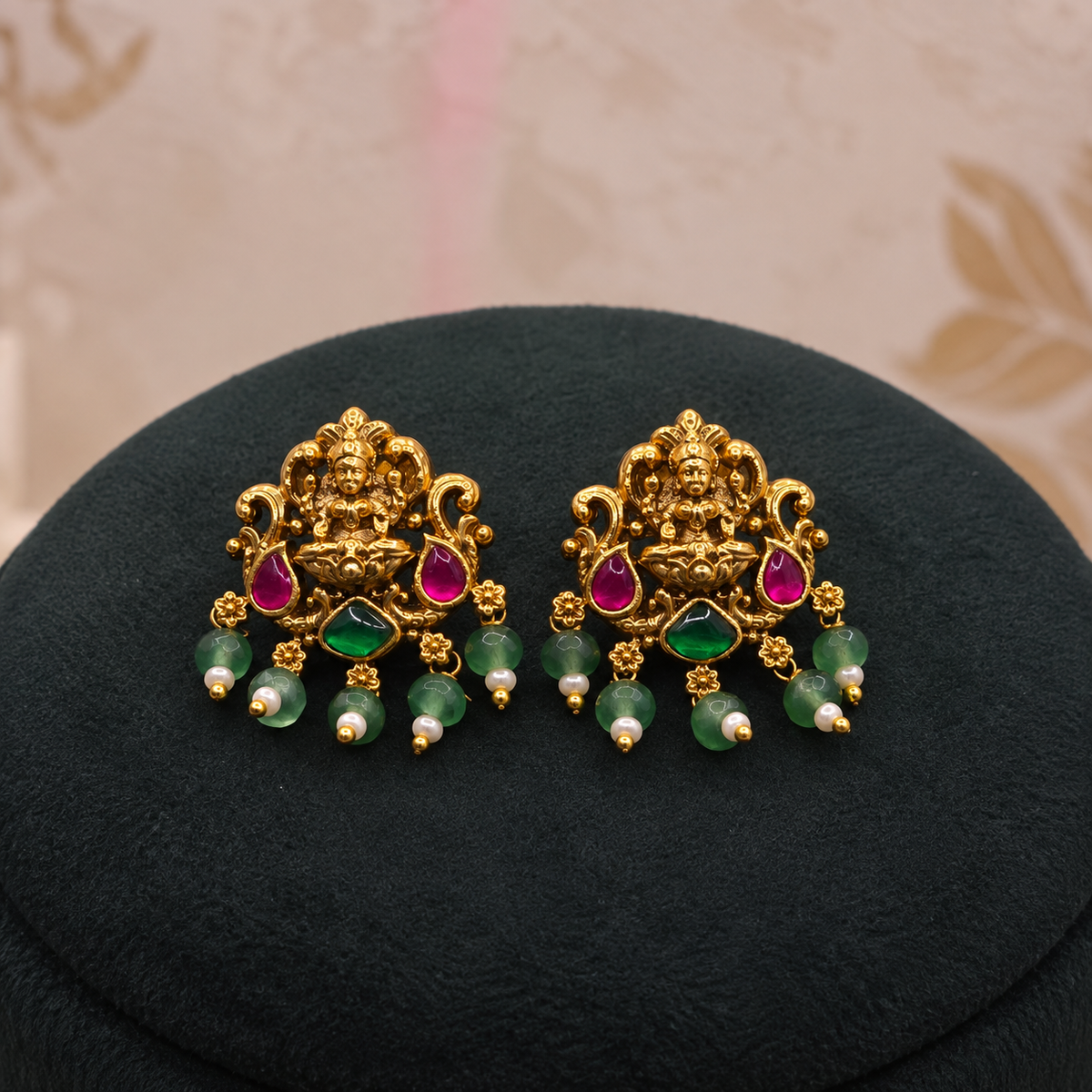 Lakshmi Green Pearl Choker