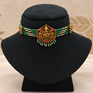Lakshmi Green Pearl Choker