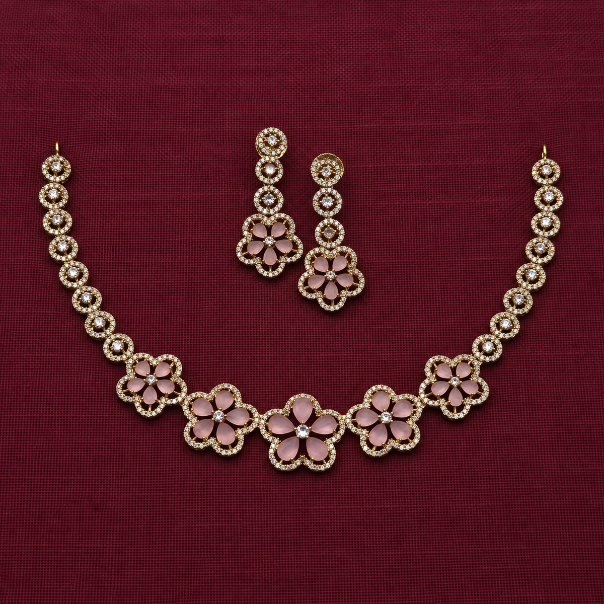 Floral Fusion AD Necklace