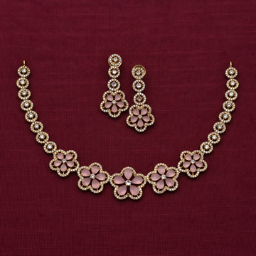 Floral Fusion AD Necklace