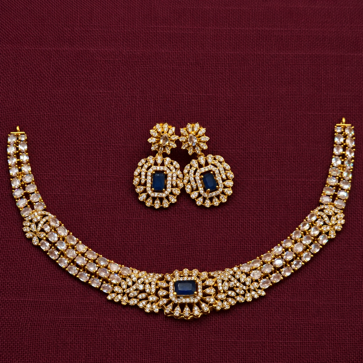 Interchangeable CZ Necklace Set