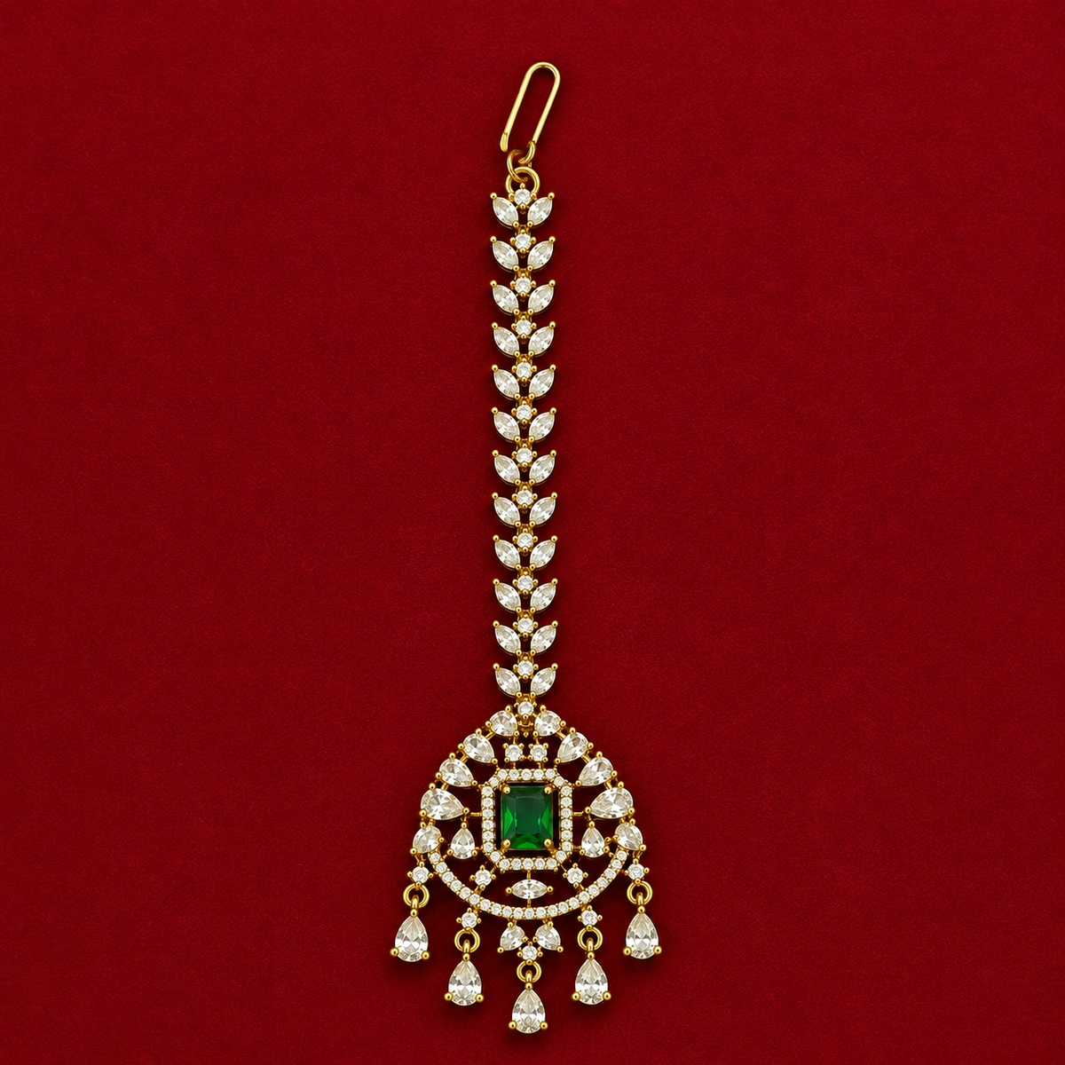 Grandeur Premium Emerald CZ Choker Set