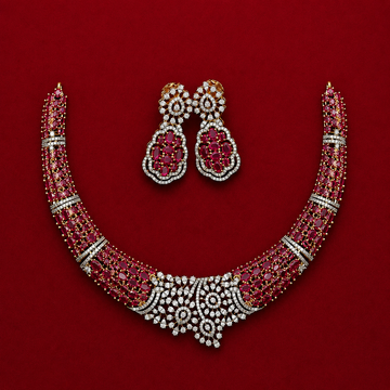 Royal Ruby Crown Hasli Necklace