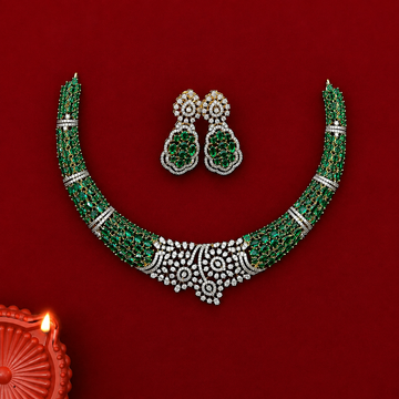 Royal Emerald Crown Hasli Necklace