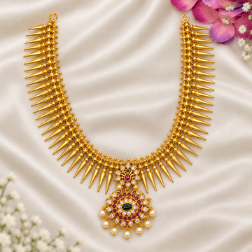 Peacock Spike Necklace Set