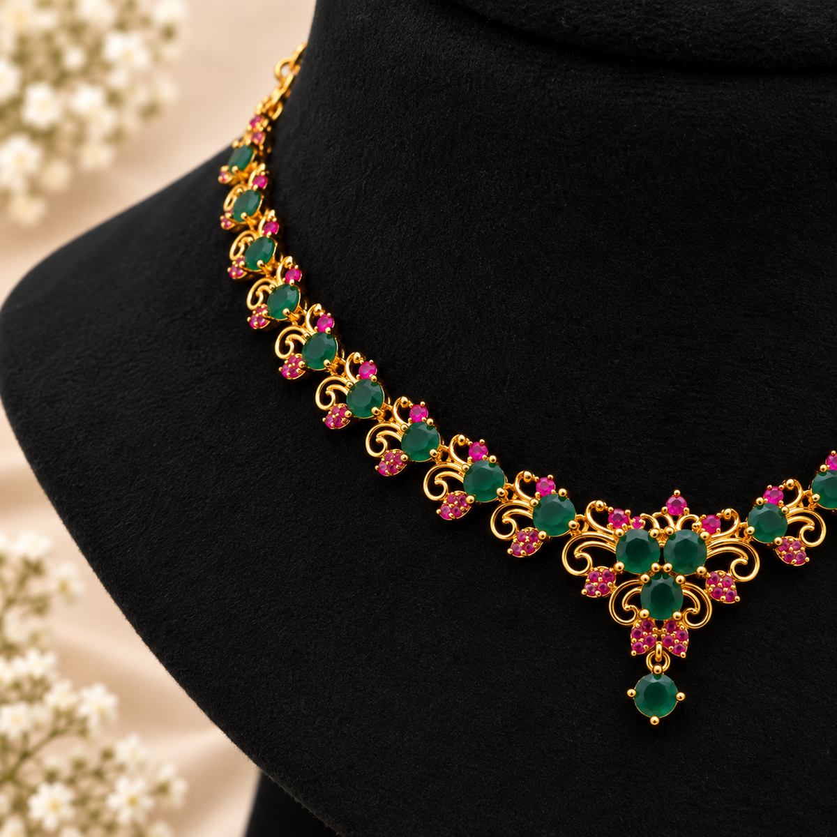 Emerald Ruby Vine Set