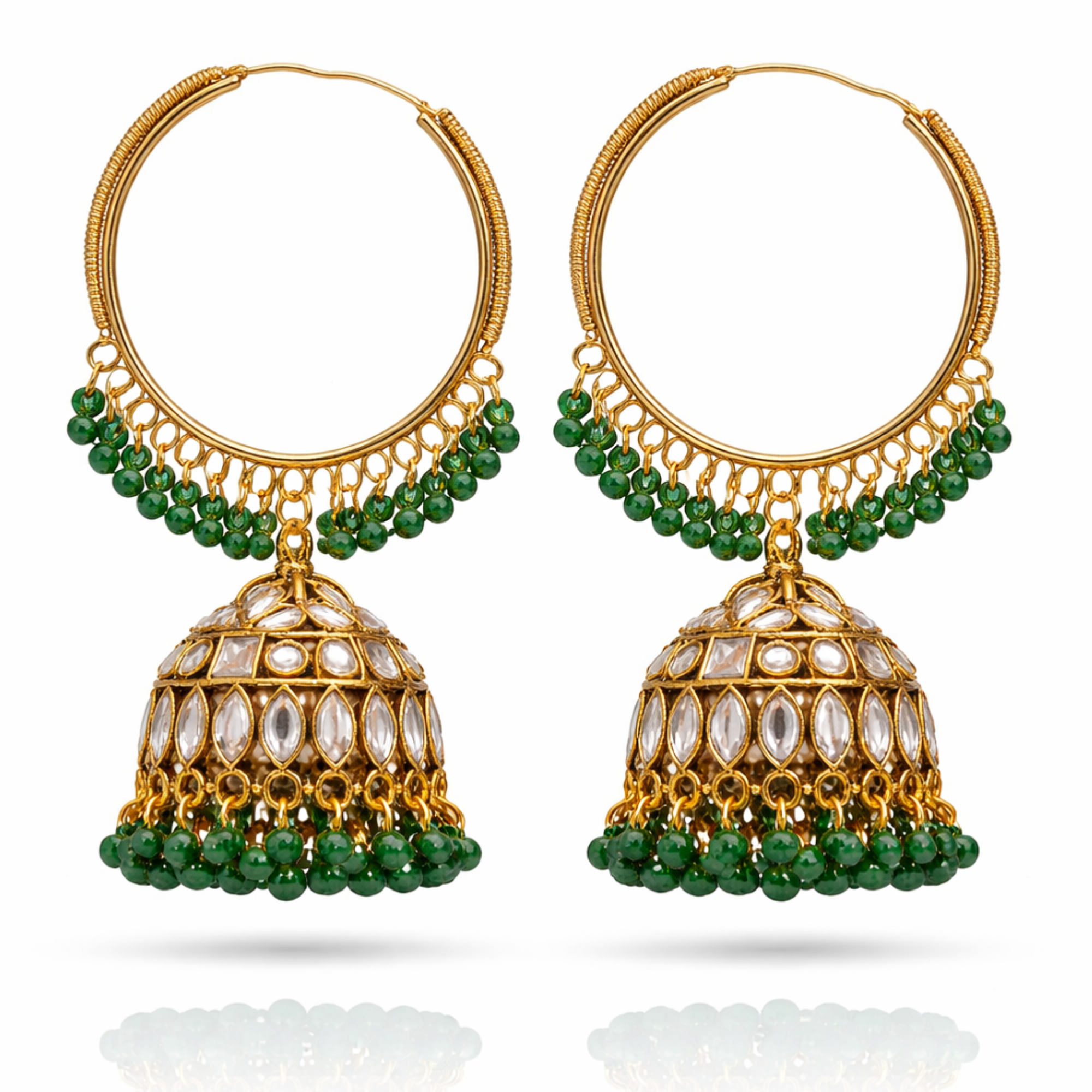 Hoop Jhumka Earrings