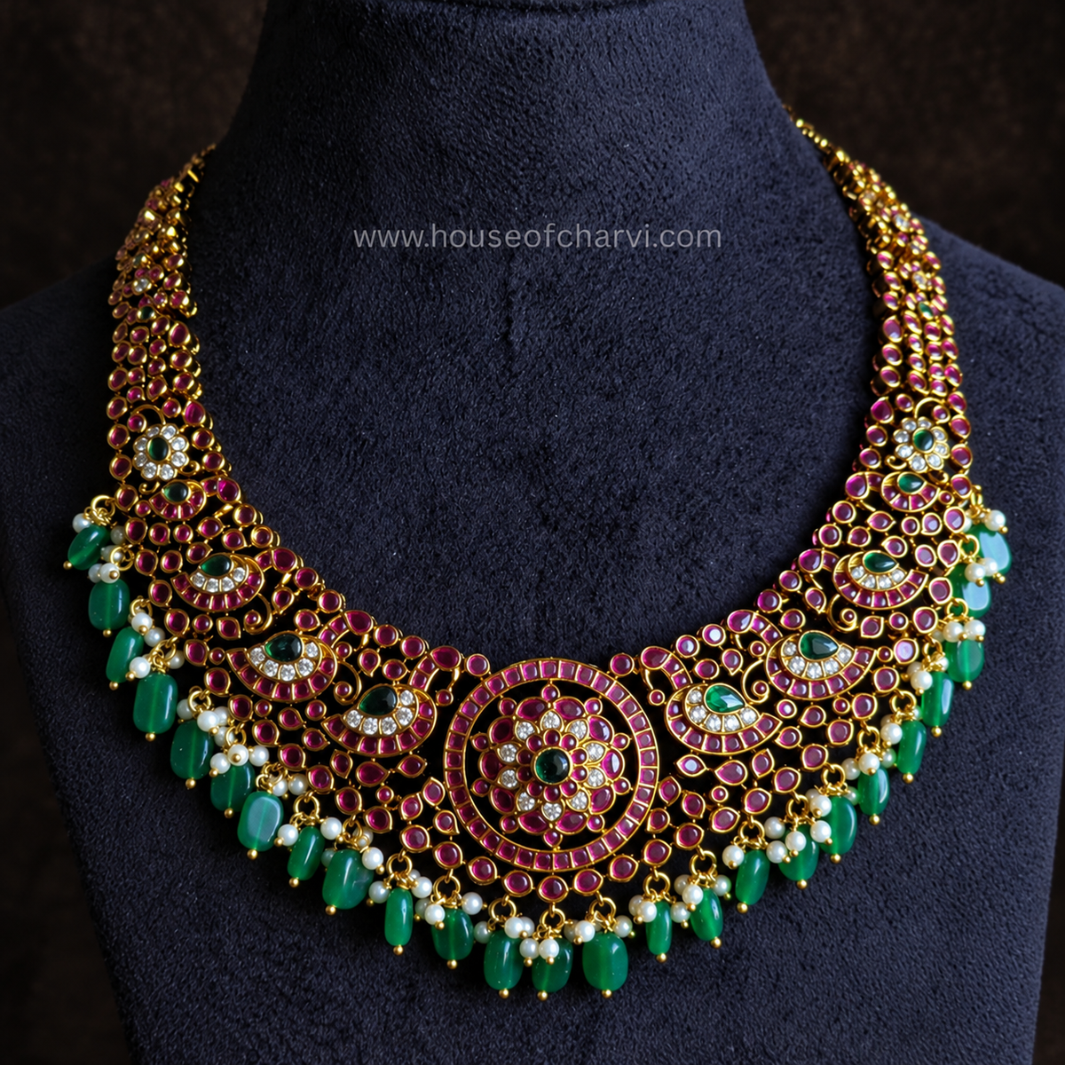 Antique Ruby Necklace Set