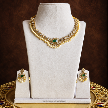Green CZ Necklace Set